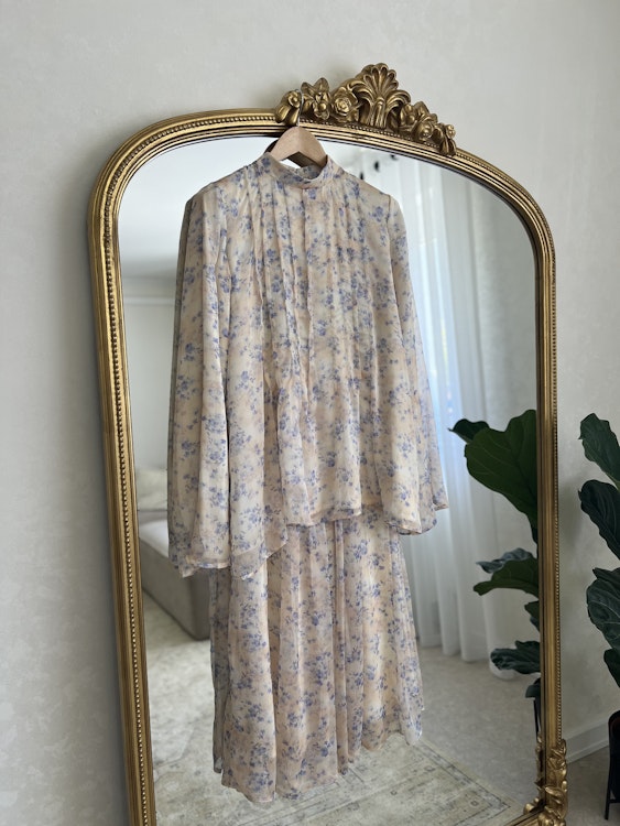 Ensemble fleurie bleue